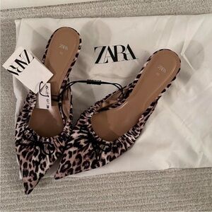 Zara Women's Leopard Print Flats